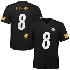 Aaron Rodgers Pittsburgh Steelers Outerstuff Youth Replica Player Jersey - Black discount