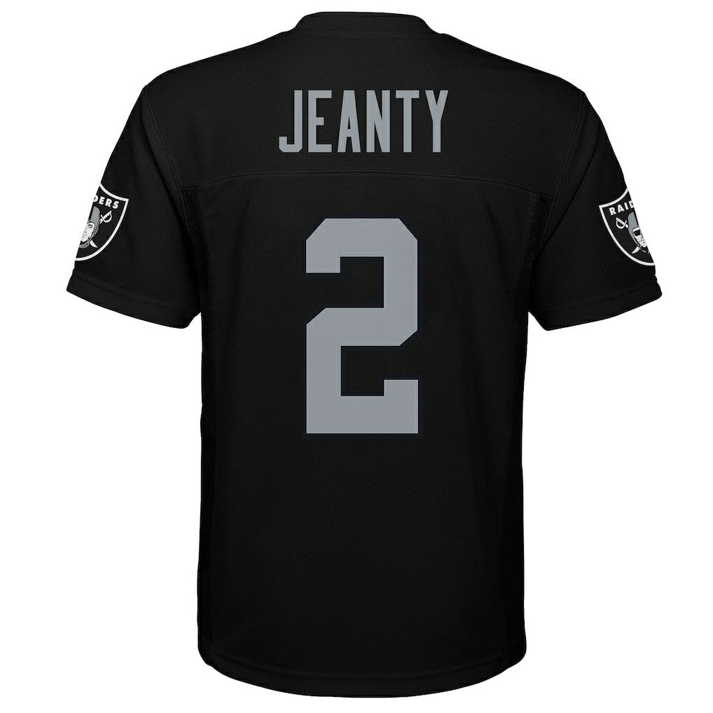 Ashton Jeanty Las Vegas Raiders Youth Replica Player Jersey - Black sale