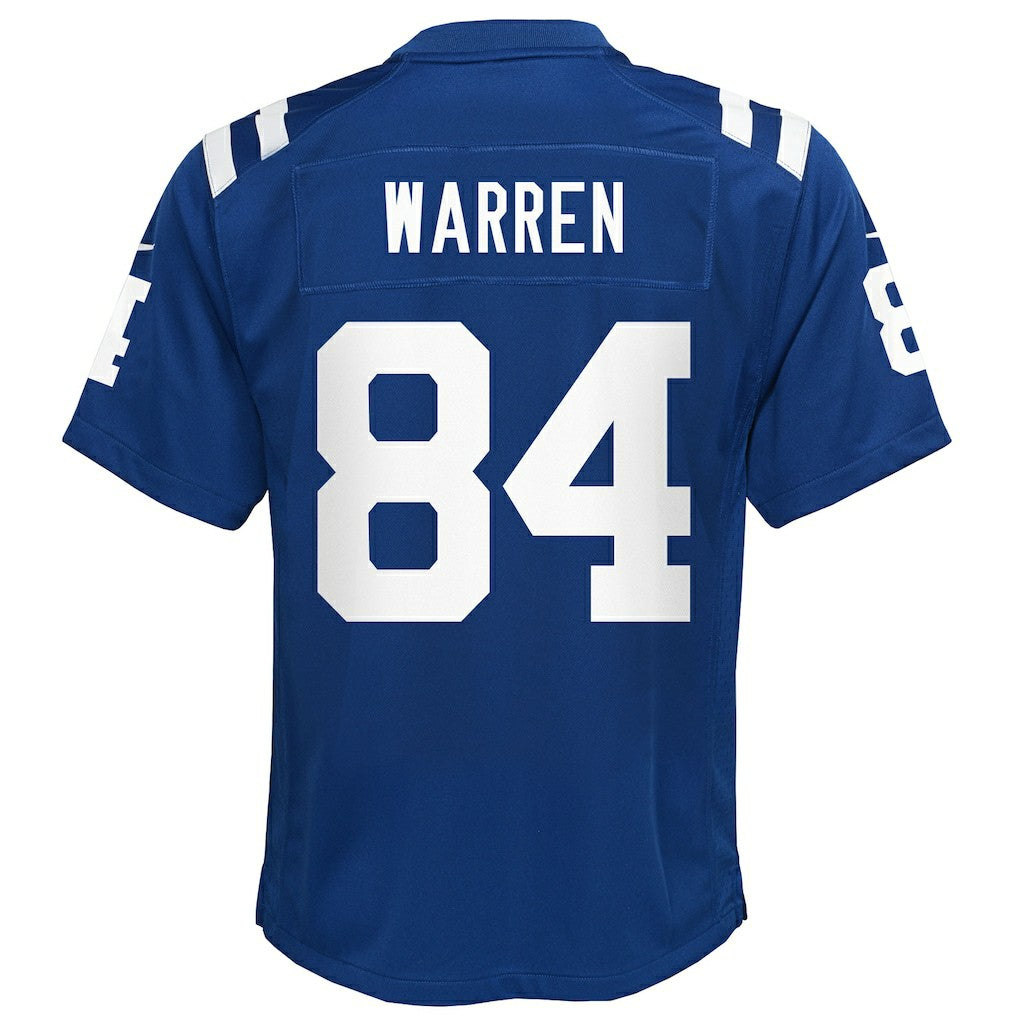 Tyler Warren Indianapolis Colts Youth Team Game Jersey - Royal