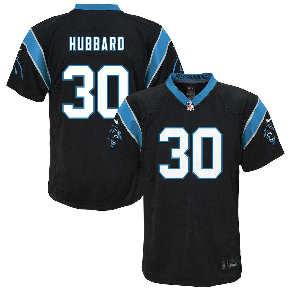 Chuba Hubbard Carolina Panthers Youth Team Game Jersey - Black