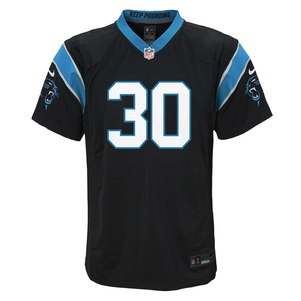 Chuba Hubbard Carolina Panthers Youth Team Game Jersey - Black