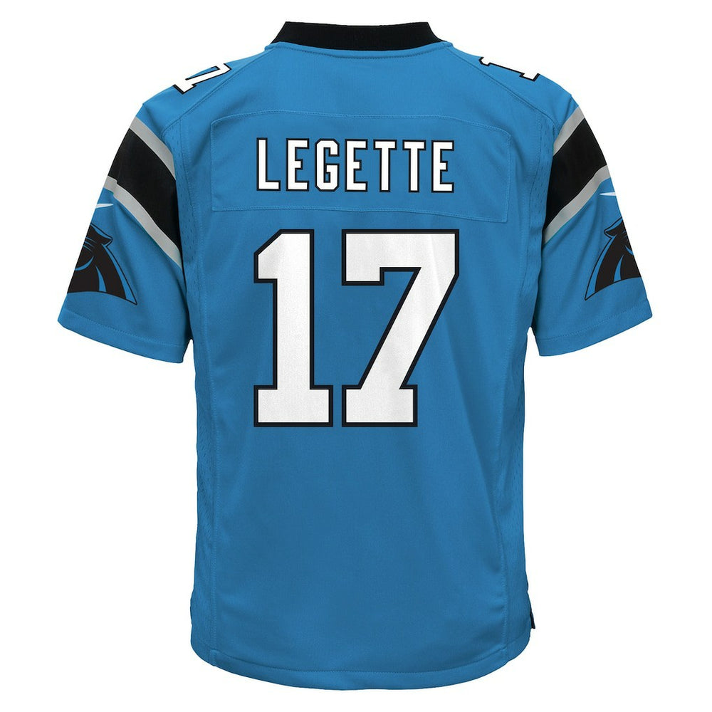 Xavier Legette Carolina Panthers Youth Alternate Game Jersey - Blue