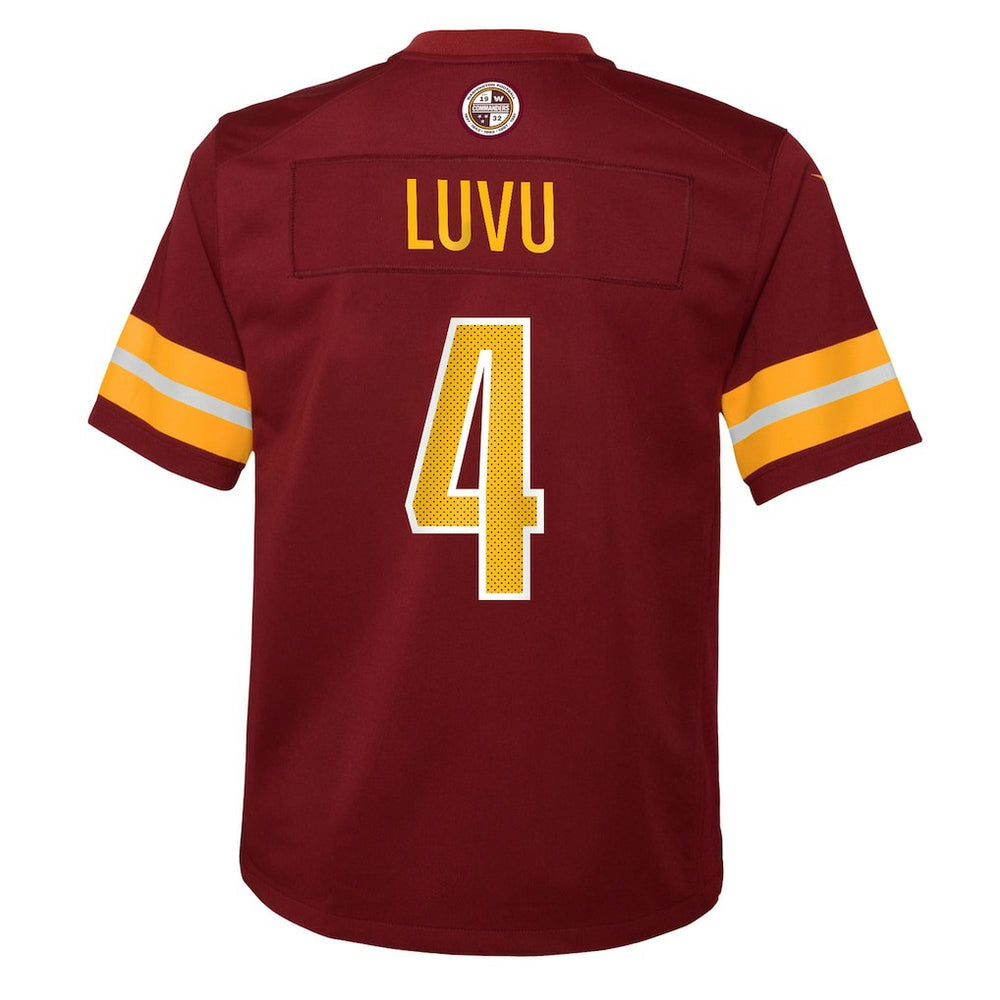 Frankie Luvu Washington Commanders Youth Team Game Jersey - Burgundy