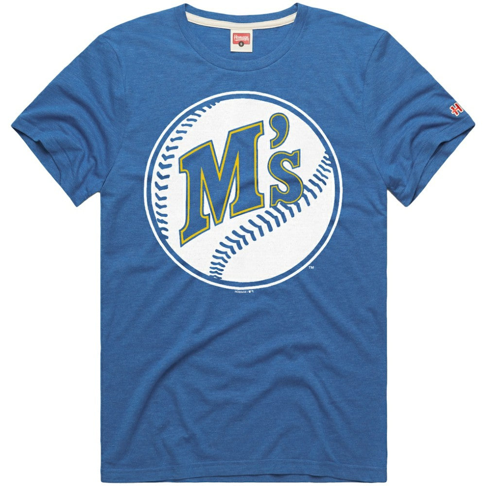 Seattle Mariners Homage Hyper Local Refresh T-Shirt Royal