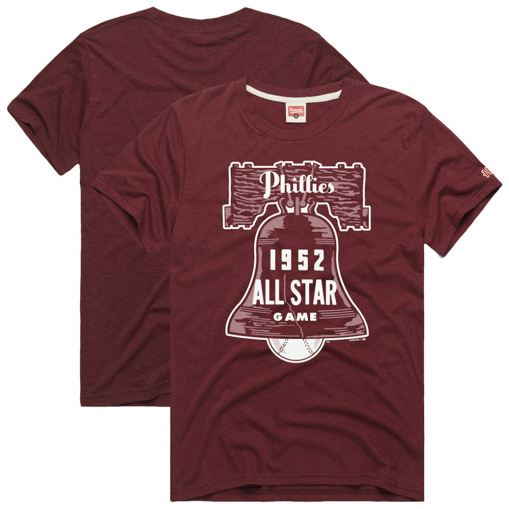 Philadelphia Phillies Homage Hyper Local Refresh T-Shirt Wine