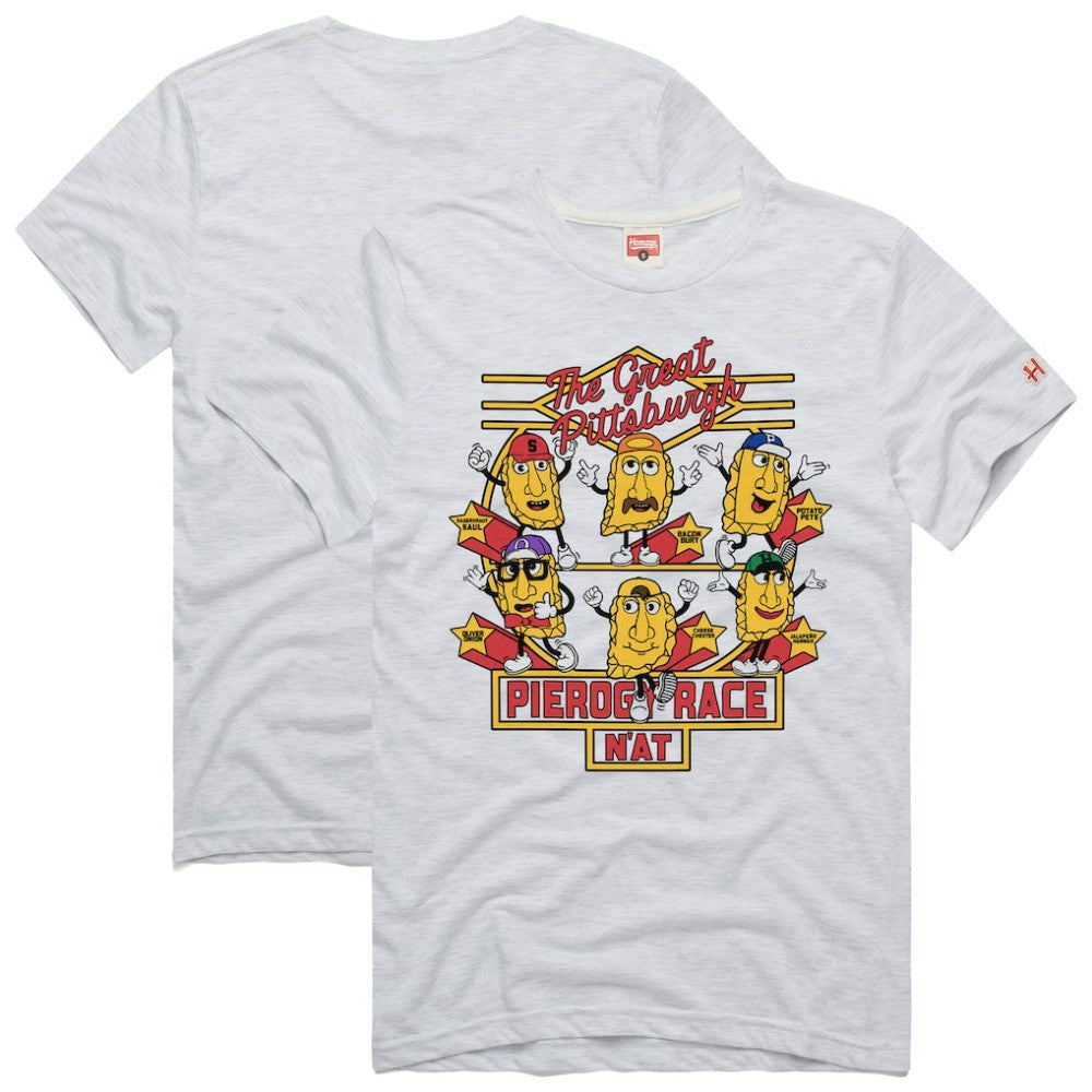 Pittsburgh Pirates Homage Hyper Local Refresh Tri-Blend T-Shirt Ash
