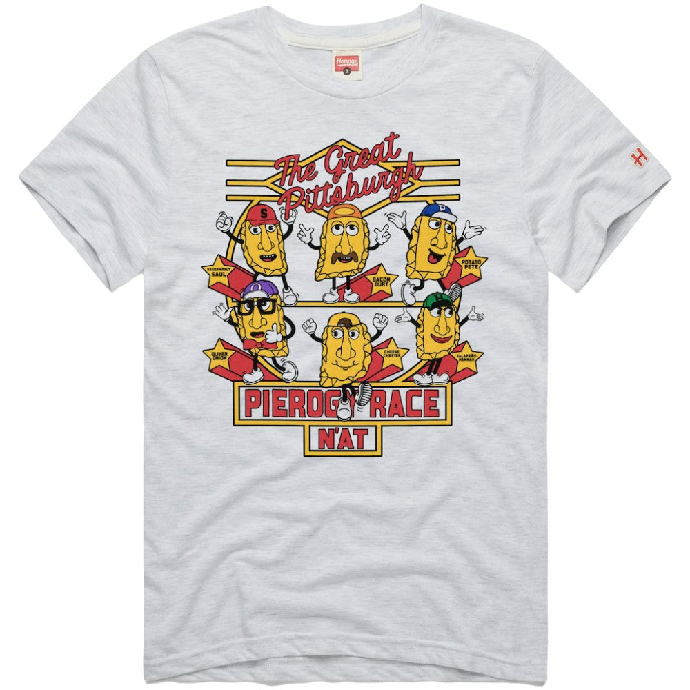 Pittsburgh Pirates Homage Hyper Local Refresh Tri-Blend T-Shirt Ash