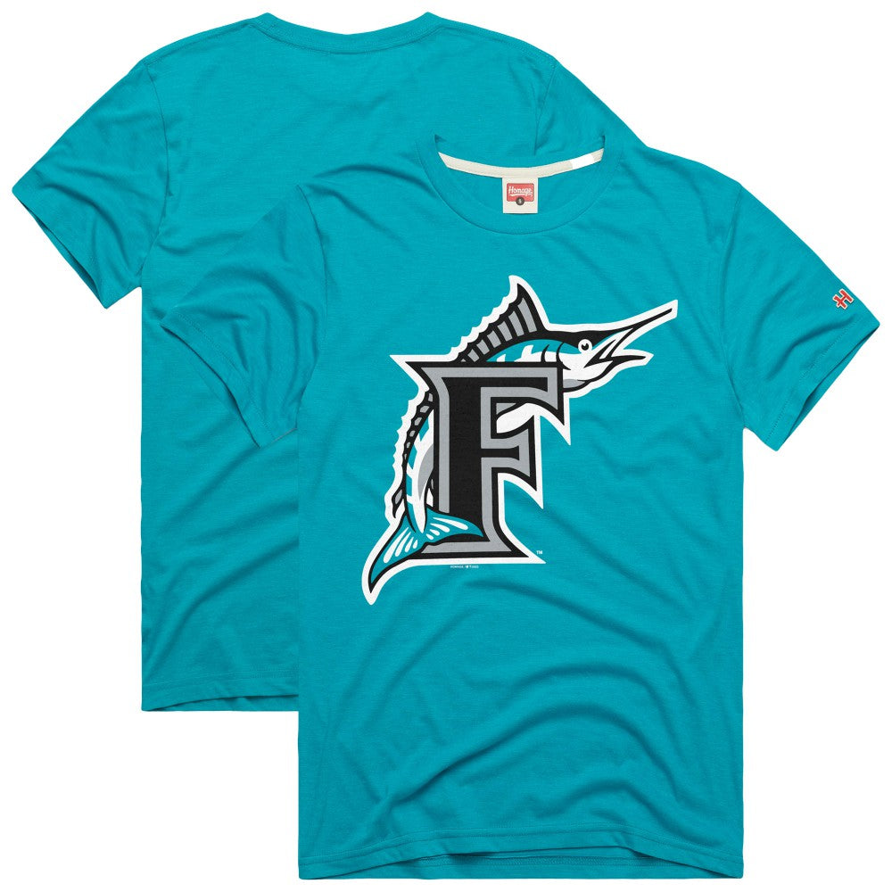 Miami Marlins Homage Hyper Local Refresh T-Shirt Teal