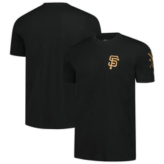 San Francisco Giants Bronze Logo with Cross Bats Established T-Shirt Black | New Era