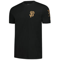 San Francisco Giants Bronze Logo with Cross Bats Established T-Shirt Black | New Era