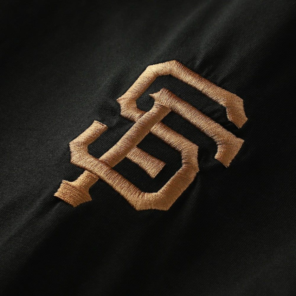 San Francisco Giants Bronze Logo with Cross Bats Established T-Shirt Black | New Era