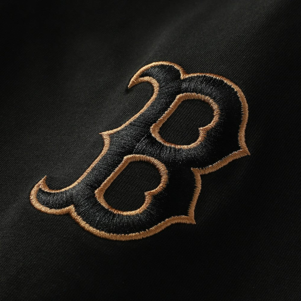 Boston Red Sox Bronze Logo with Cross Bats Established T-Shirt Black | New Era