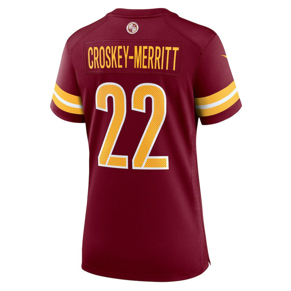 Jacory Croskey-Merritt Washington Commanders Women's Team Game Jersey - Burgundy