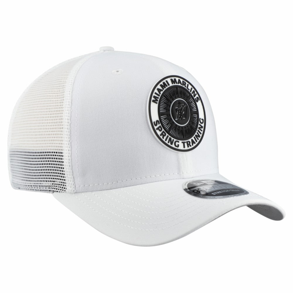 Miami Marlins 2026 Spring Training Fan Pack 9SEVENTY Adjustable Trucker Hat White | New Era