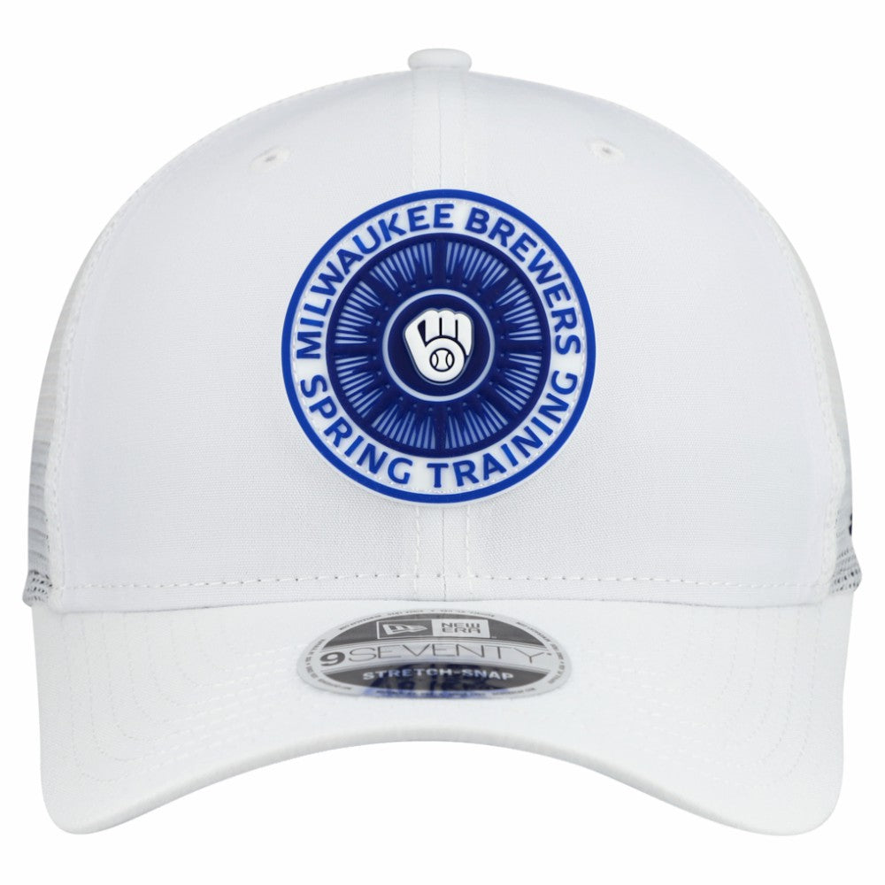 Milwaukee Brewers 2026 Spring Training Fan Pack 9SEVENTY Adjustable Trucker Hat White | New Era
