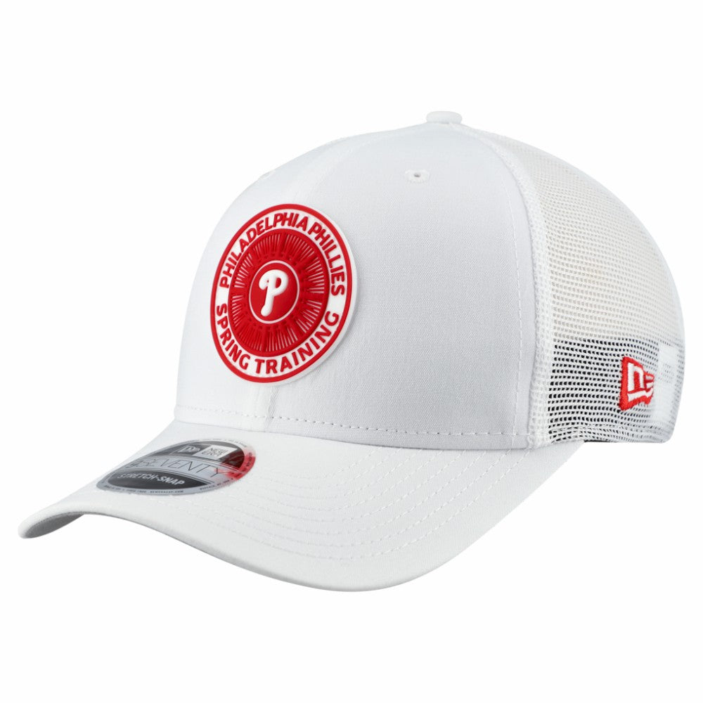 Philadelphia Phillies 2026 Spring Training Fan Pack 9SEVENTY Adjustable Trucker Hat White | New Era