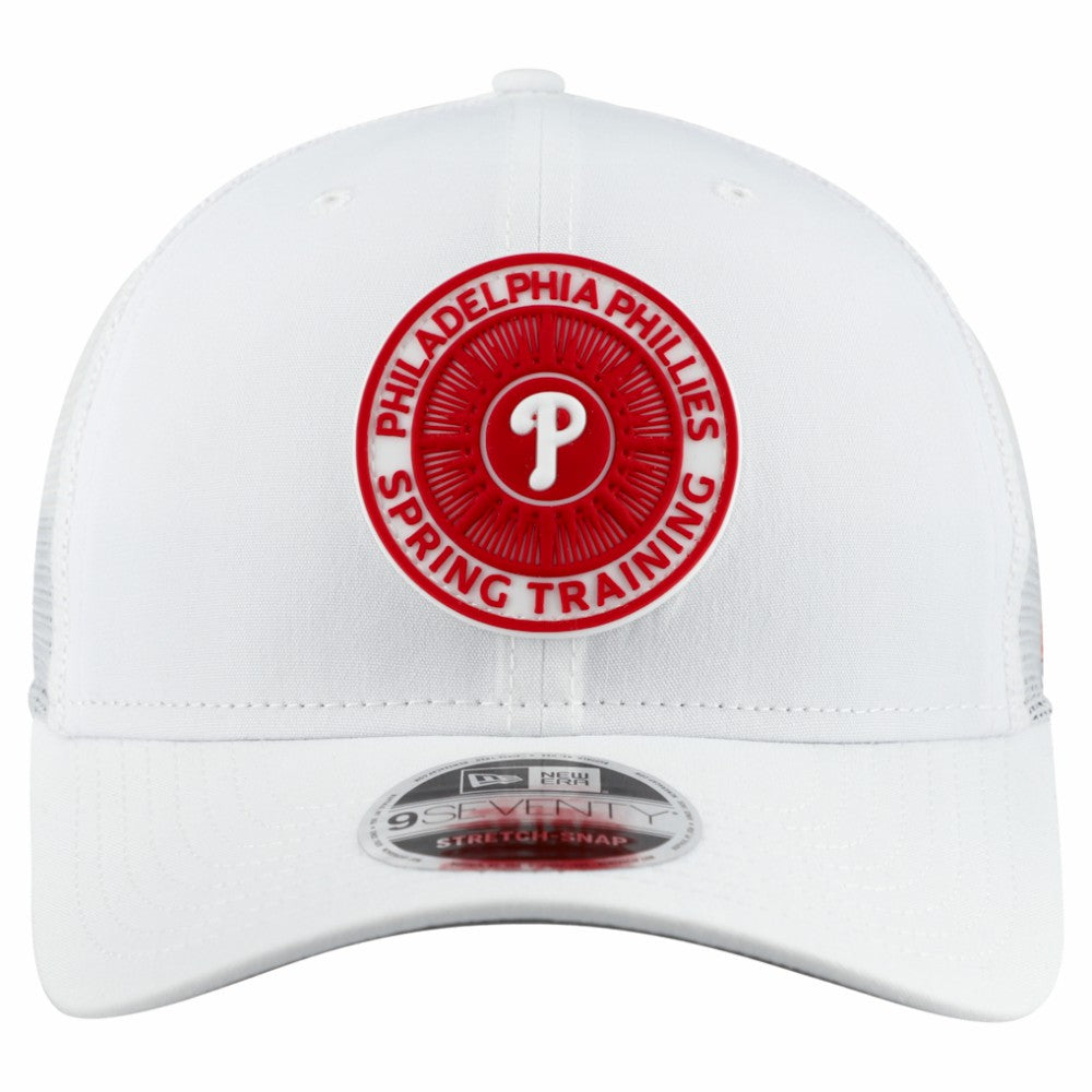 Philadelphia Phillies 2026 Spring Training Fan Pack 9SEVENTY Adjustable Trucker Hat White | New Era