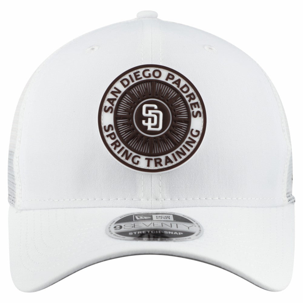 San Diego Padres 2026 Spring Training Fan Pack 9SEVENTY Adjustable Trucker Hat White | New Era