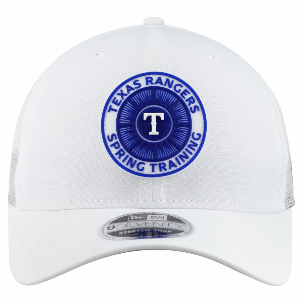 Texas Rangers 2026 Spring Training Fan Pack 9SEVENTY Adjustable Trucker Hat White | New Era