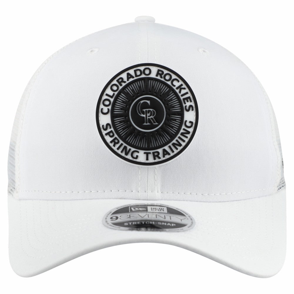 Colorado Rockies 2026 Spring Training Fan Pack 9SEVENTY Adjustable Trucker Hat White | New Era
