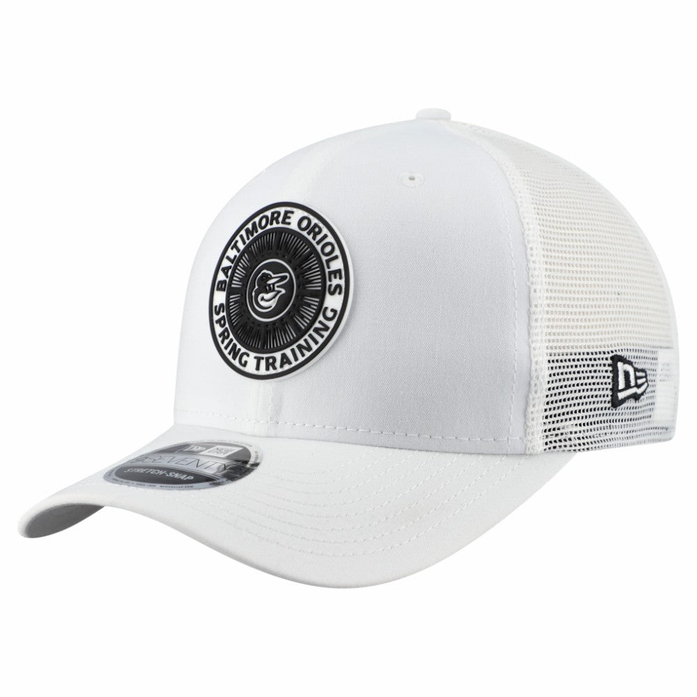 Baltimore Orioles 2026 Spring Training Fan Pack 9SEVENTY Adjustable Trucker Hat White | New Era