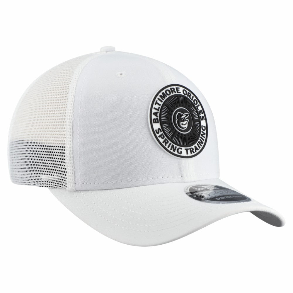 Baltimore Orioles 2026 Spring Training Fan Pack 9SEVENTY Adjustable Trucker Hat White | New Era