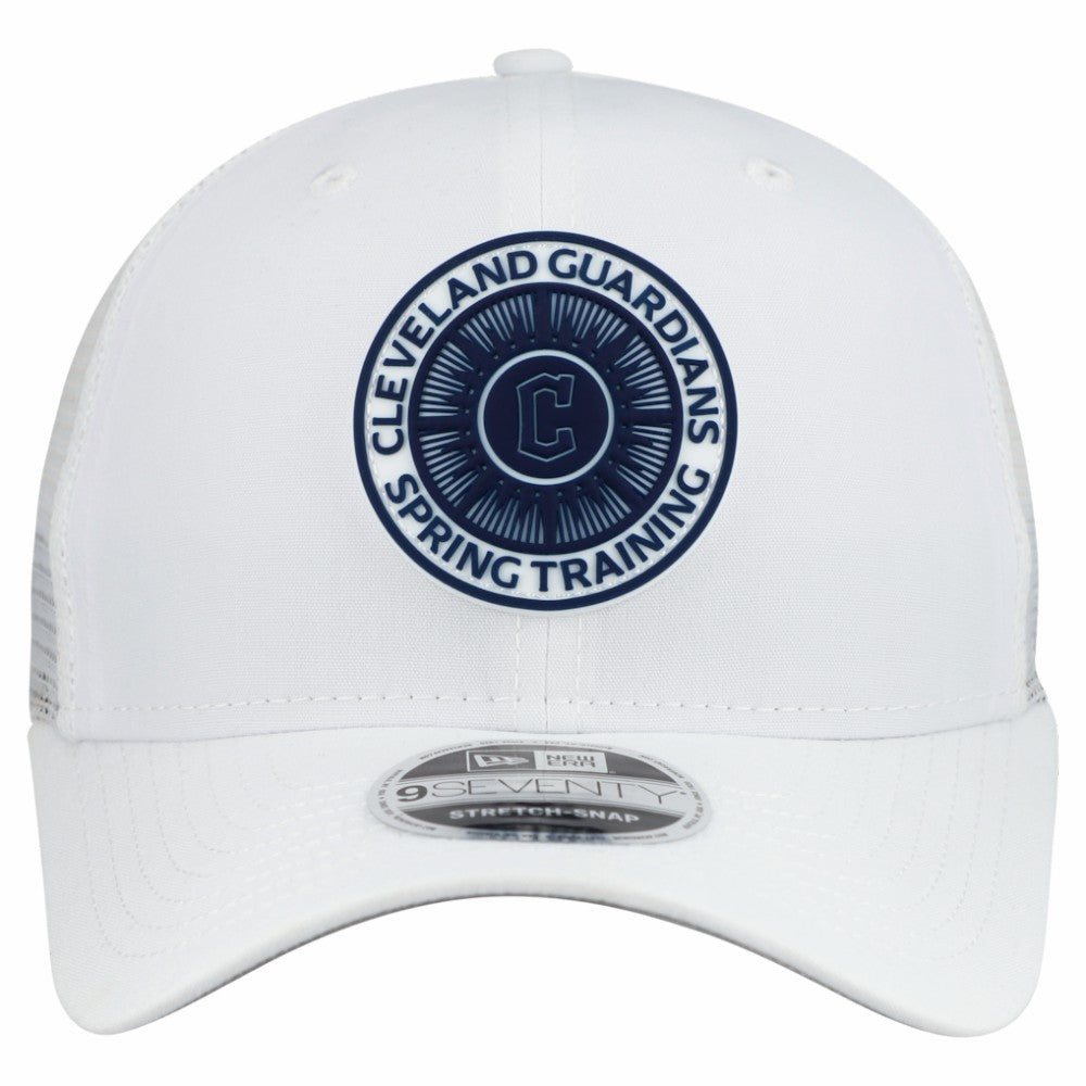 Cleveland Guardians 2026 Spring Training Fan Pack 9SEVENTY Adjustable Trucker Hat White | New Era