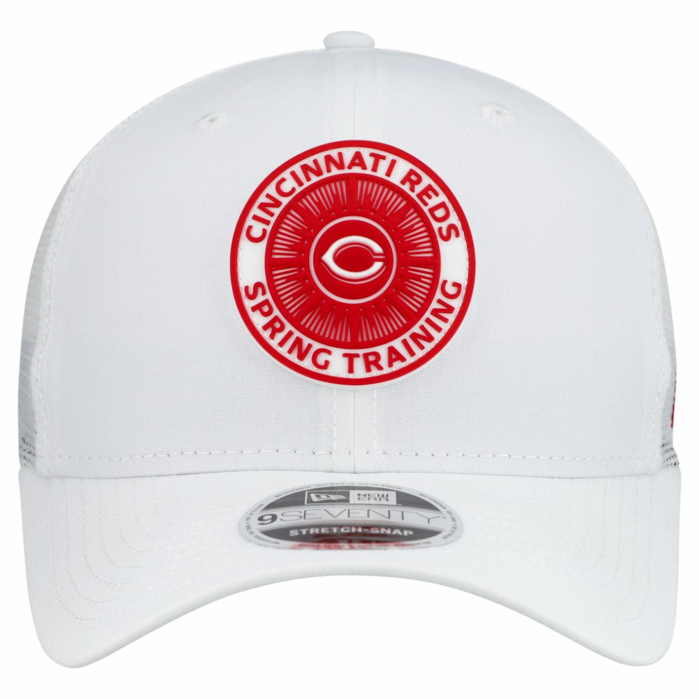 Cincinnati Reds 2026 Spring Training Fan Pack 9SEVENTY Adjustable Trucker Hat White | New Era