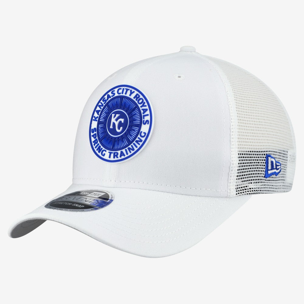 Kansas City Royals 2026 Spring Training Fan Pack 9SEVENTY Adjustable Trucker Hat White | New Era
