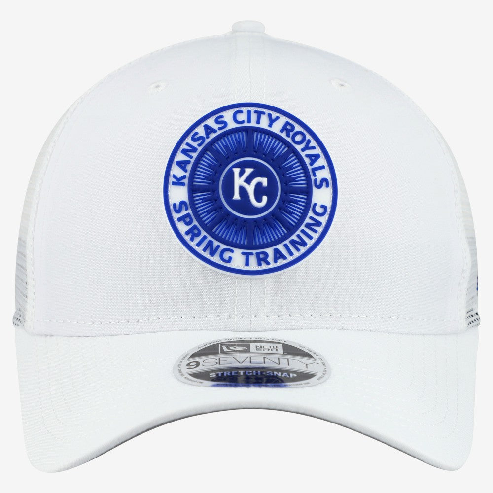 Kansas City Royals 2026 Spring Training Fan Pack 9SEVENTY Adjustable Trucker Hat White | New Era