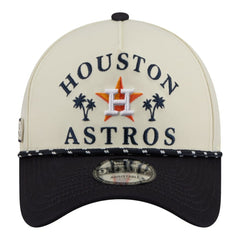 Houston Astros 2026 Spring Training Fan Pack Rope A-Frame 9FORTY Adjustable Hat Cream | New Era