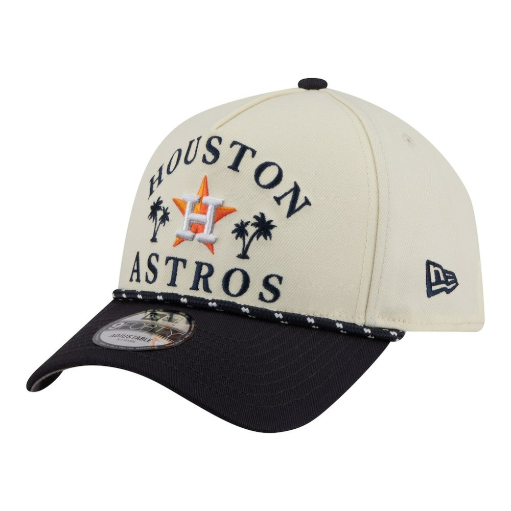 Houston Astros 2026 Spring Training Fan Pack Rope A-Frame 9FORTY Adjustable Hat Cream | New Era