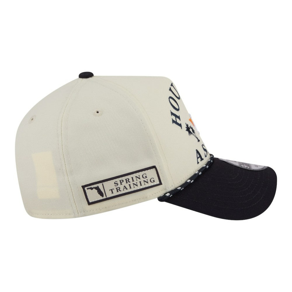 Houston Astros 2026 Spring Training Fan Pack Rope A-Frame 9FORTY Adjustable Hat Cream | New Era