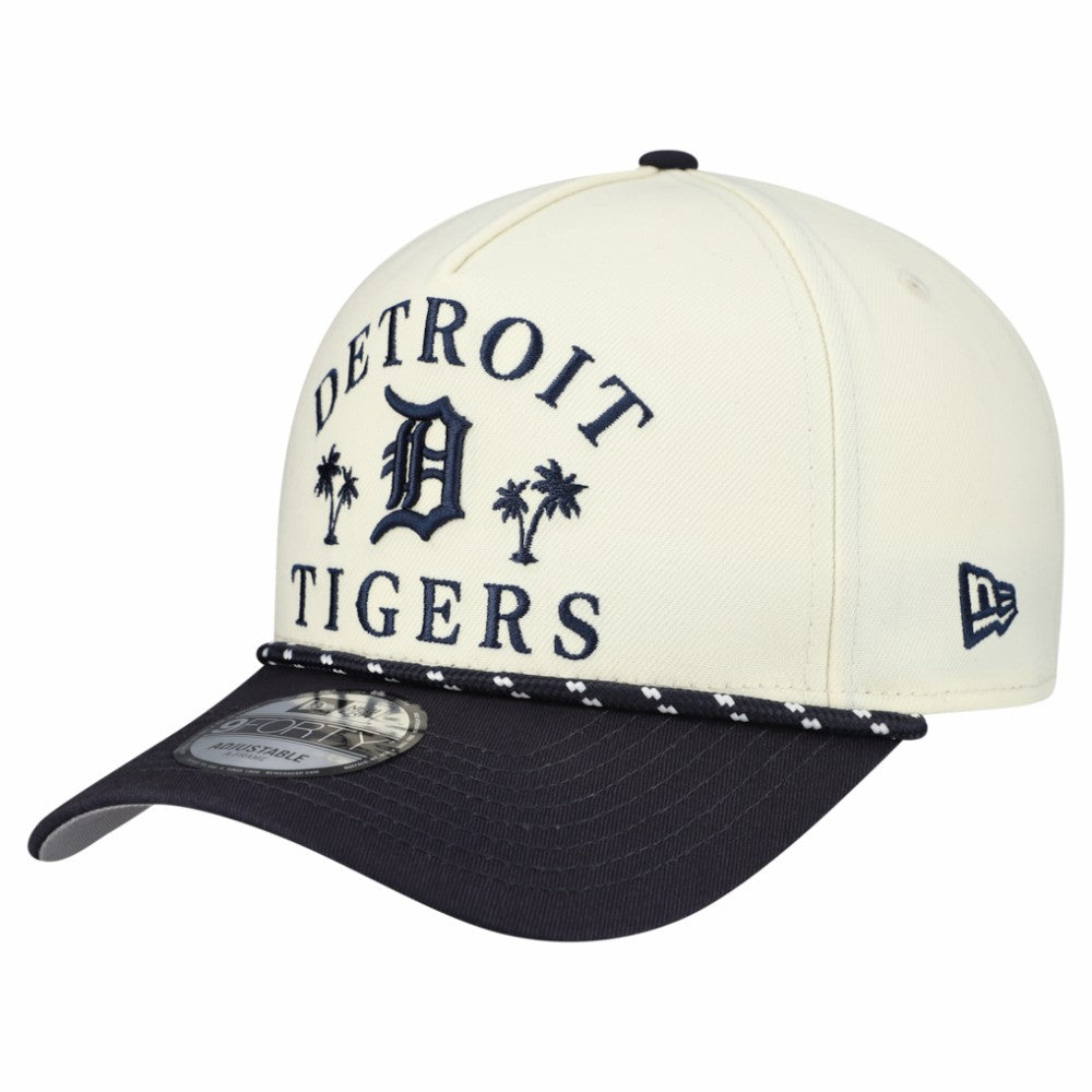 Detroit Tigers 2026 Spring Training Fan Pack Rope A-Frame 9FORTY Adjustable Hat Cream | New Era