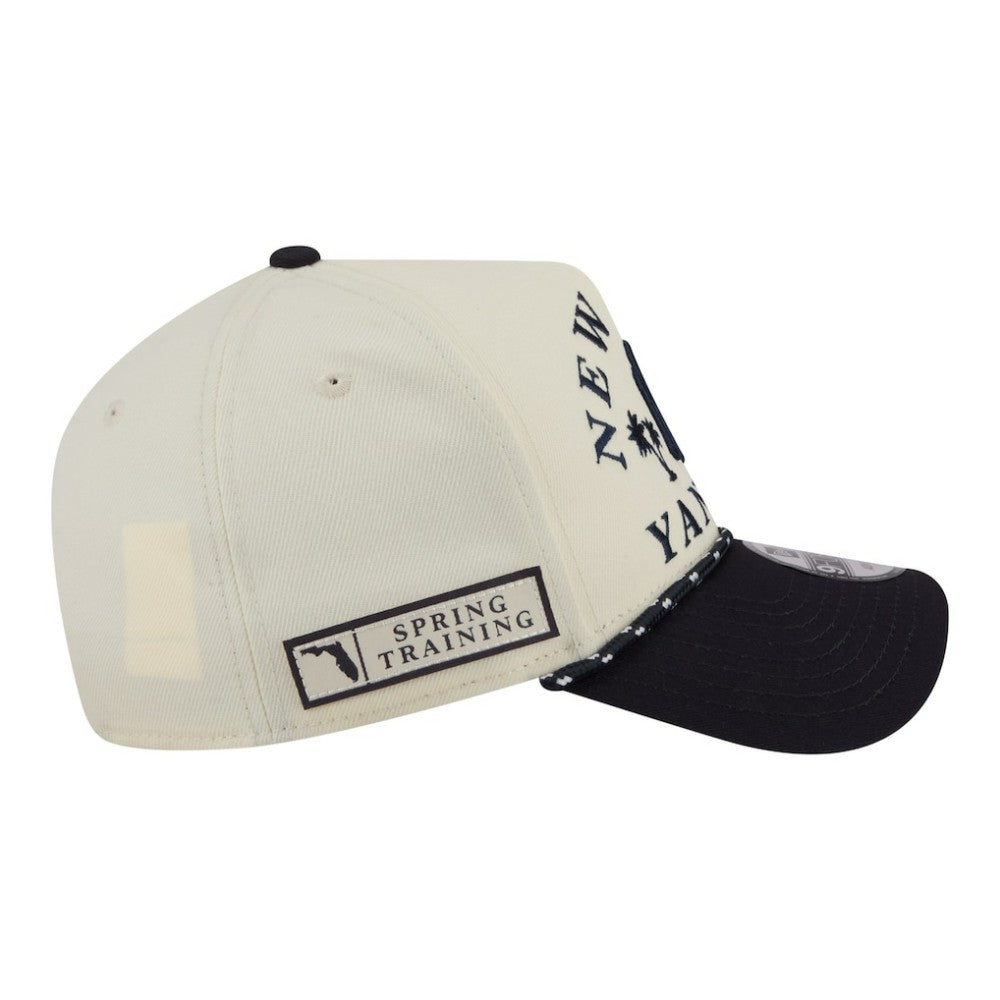 New York Yankees 2026 Spring Training Fan Pack Rope A-Frame 9FORTY Adjustable Hat Cream | New Era