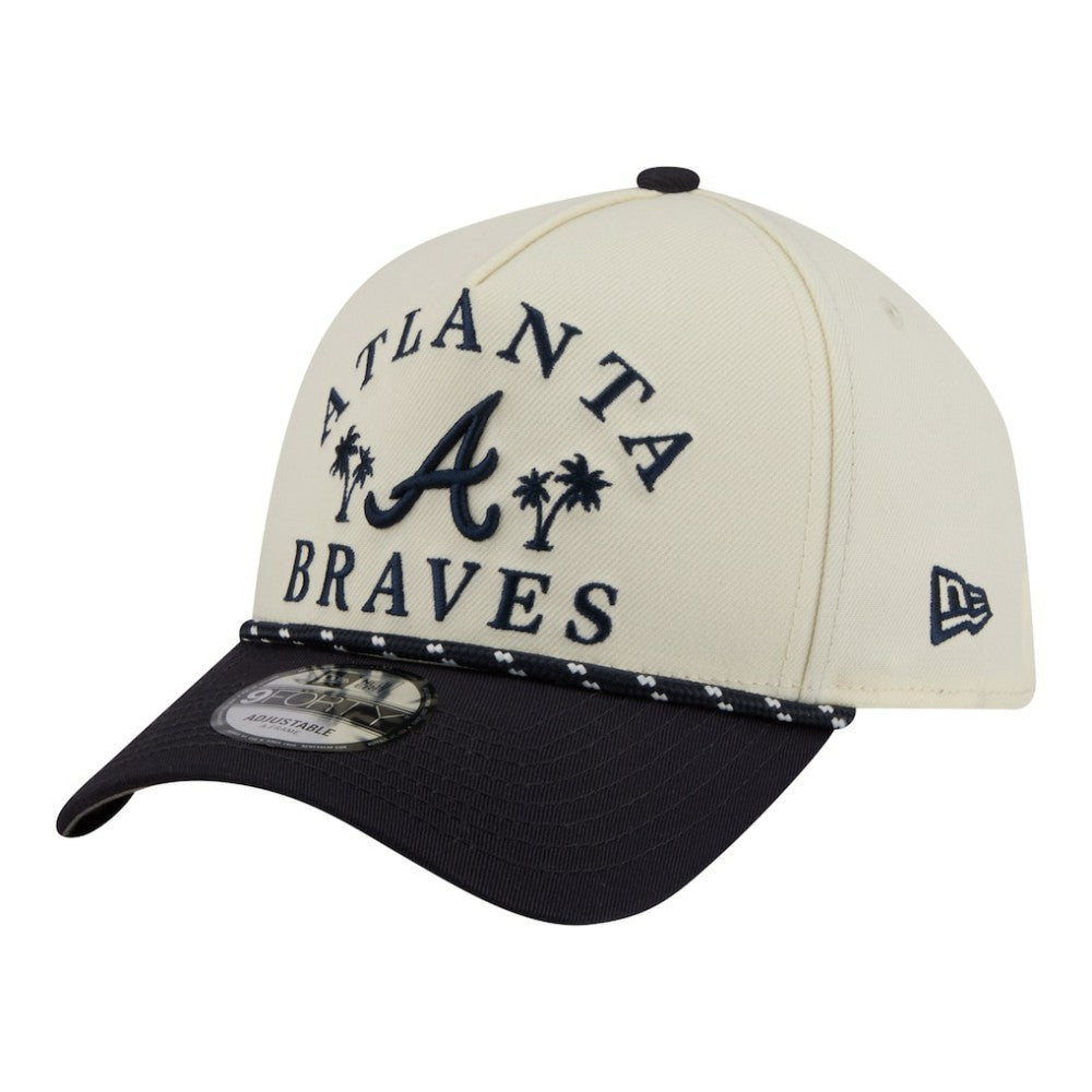 Atlanta Braves 2026 Spring Training Fan Pack Rope A-Frame 9FORTY Adjustable Hat Cream | New Era