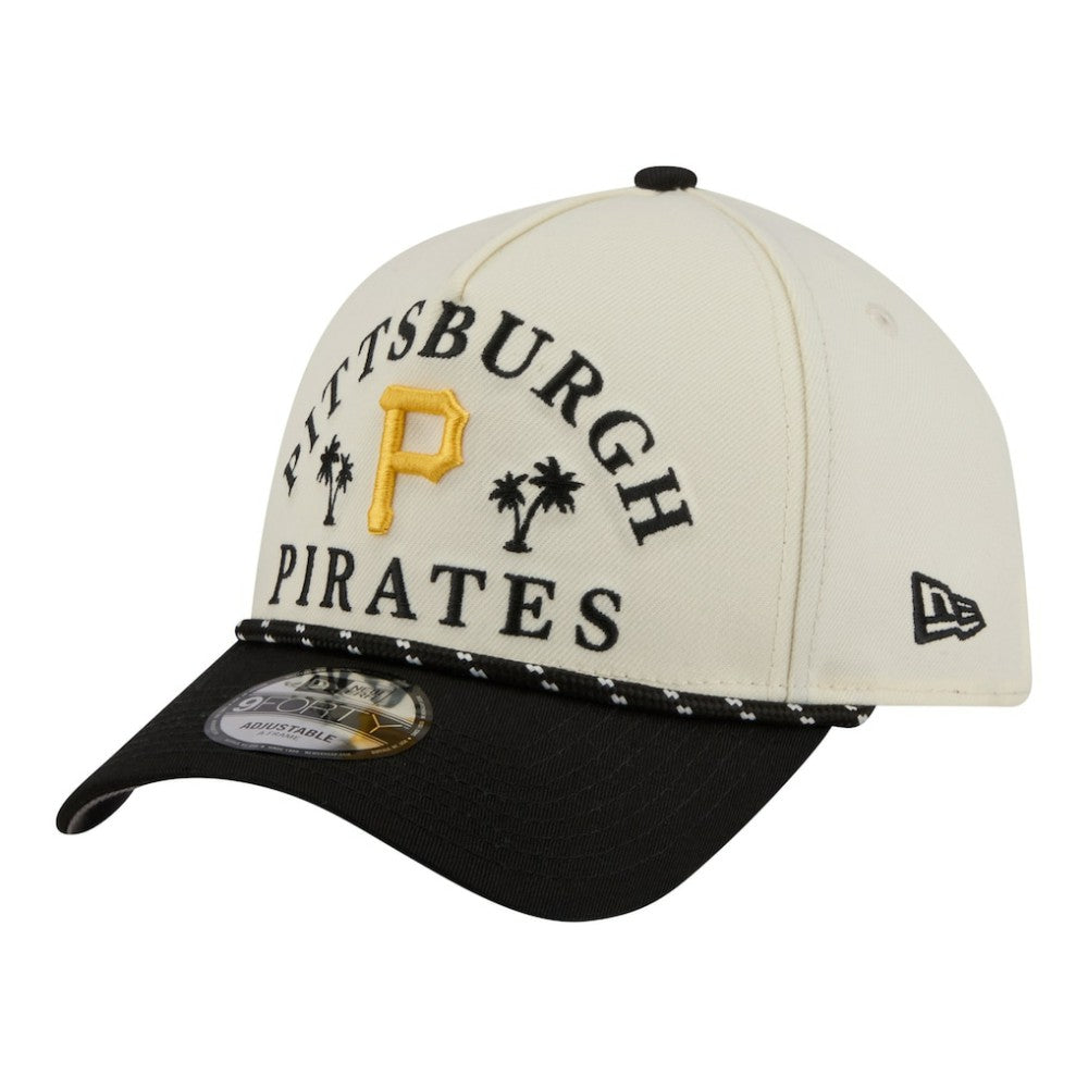 Pittsburgh Pirates 2026 Spring Training Fan Pack Rope A-Frame 9FORTY Adjustable Hat Cream | New Era
