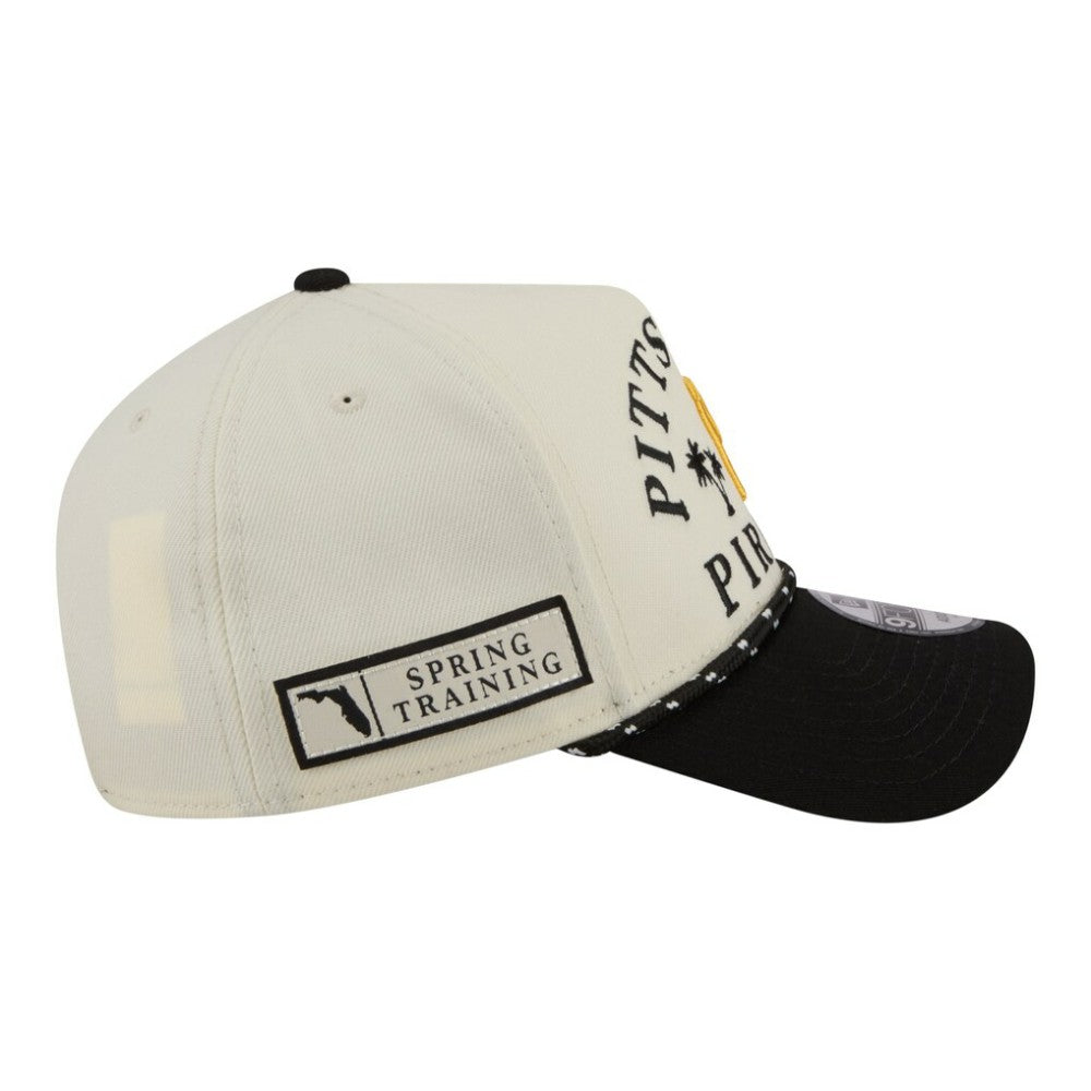 Pittsburgh Pirates 2026 Spring Training Fan Pack Rope A-Frame 9FORTY Adjustable Hat Cream | New Era
