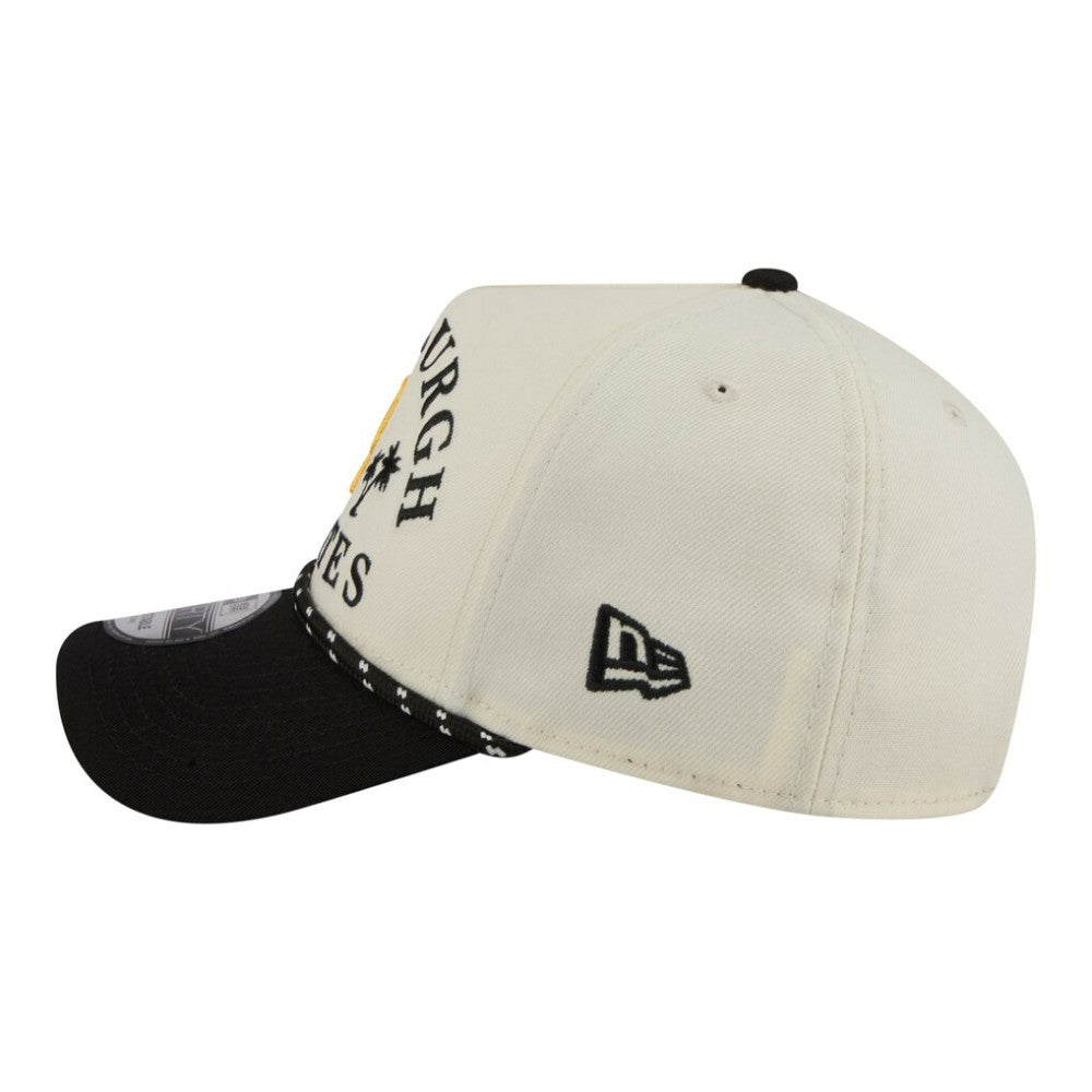 Pittsburgh Pirates 2026 Spring Training Fan Pack Rope A-Frame 9FORTY Adjustable Hat Cream | New Era
