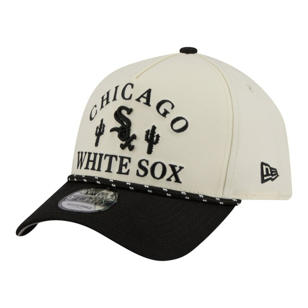 Chicago White Sox 2026 Spring Training Fan Pack Rope A-Frame 9FORTY Adjustable Hat Cream | New Era