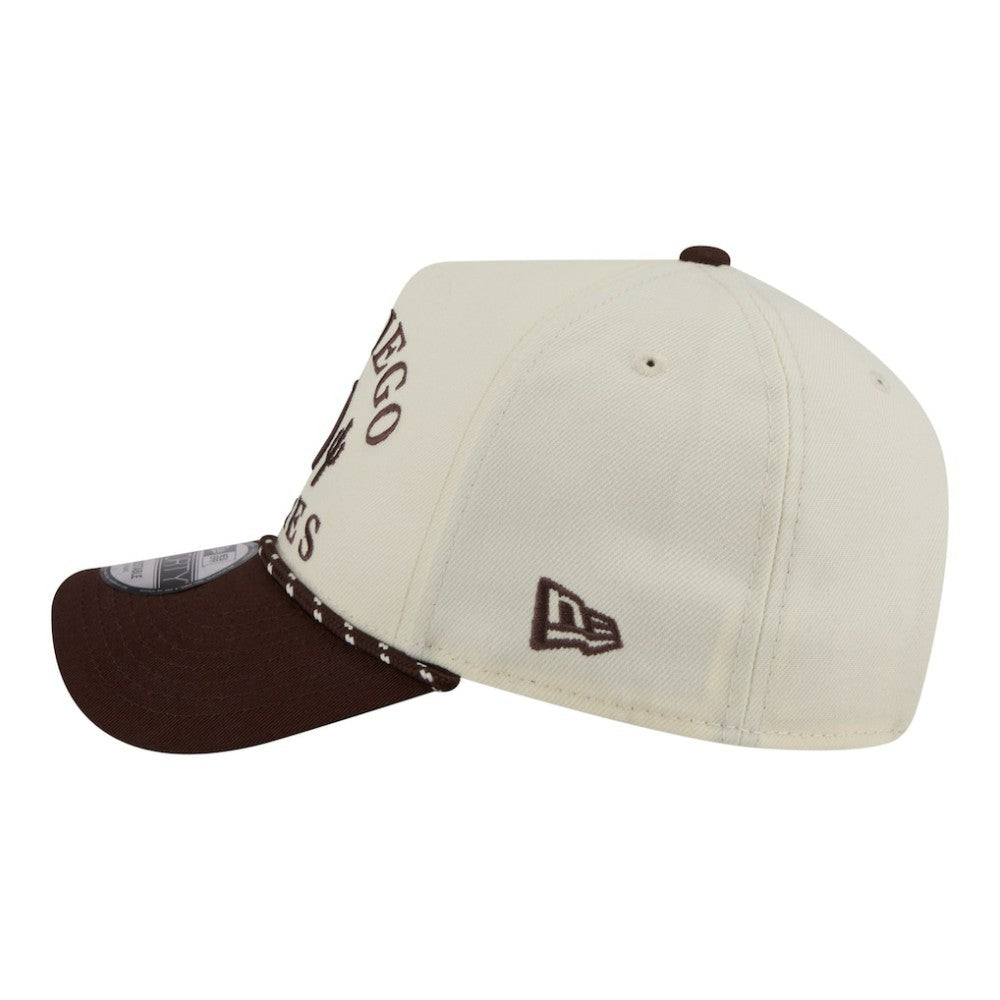 San Diego Padres 2026 Spring Training Fan Pack Rope A-Frame 9FORTY Adjustable Hat Cream | New Era