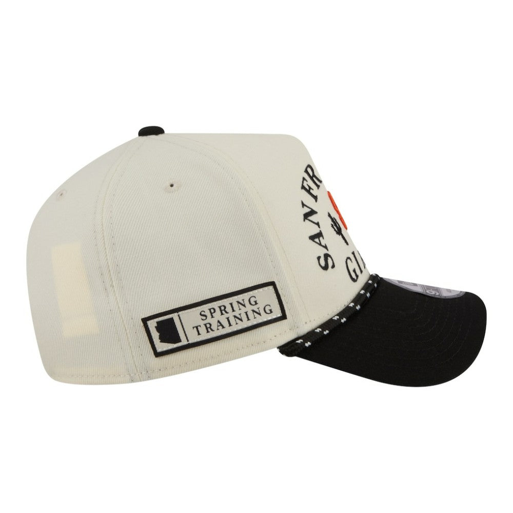 San Francisco Giants 2026 Spring Training Fan Pack Rope A-Frame 9FORTY Adjustable Hat Cream | New Era