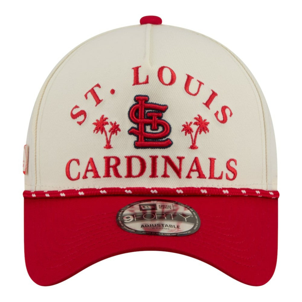 St. Louis Cardinals 2026 Spring Training Fan Pack Rope A-Frame 9FORTY Adjustable Hat Cream | New Era