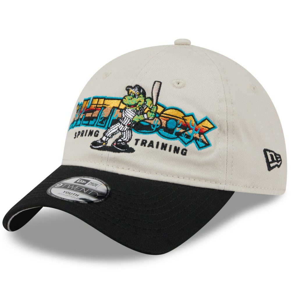Chicago White Sox Youth 2026 Spring Training Fan Pack Batter 9TWENTY Adjustable Hat Stone/Black | New Era