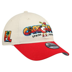 St. Louis Cardinals Youth 2026 Spring Training Fan Pack Batter 9TWENTY Adjustable Hat Stone/Red | New Era
