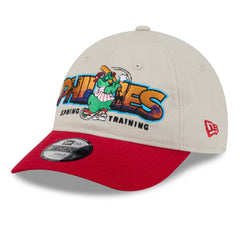 Philadelphia Phillies Youth 2026 Spring Training Fan Pack Batter 9TWENTY Adjustable Hat Stone/Red | New Era