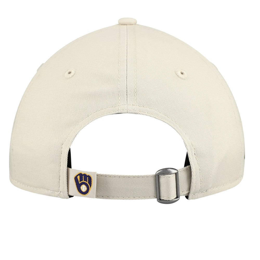 Milwaukee Brewers Youth 2026 Spring Training Fan Pack Batter 9TWENTY Adjustable Hat Stone/Navy | New Era