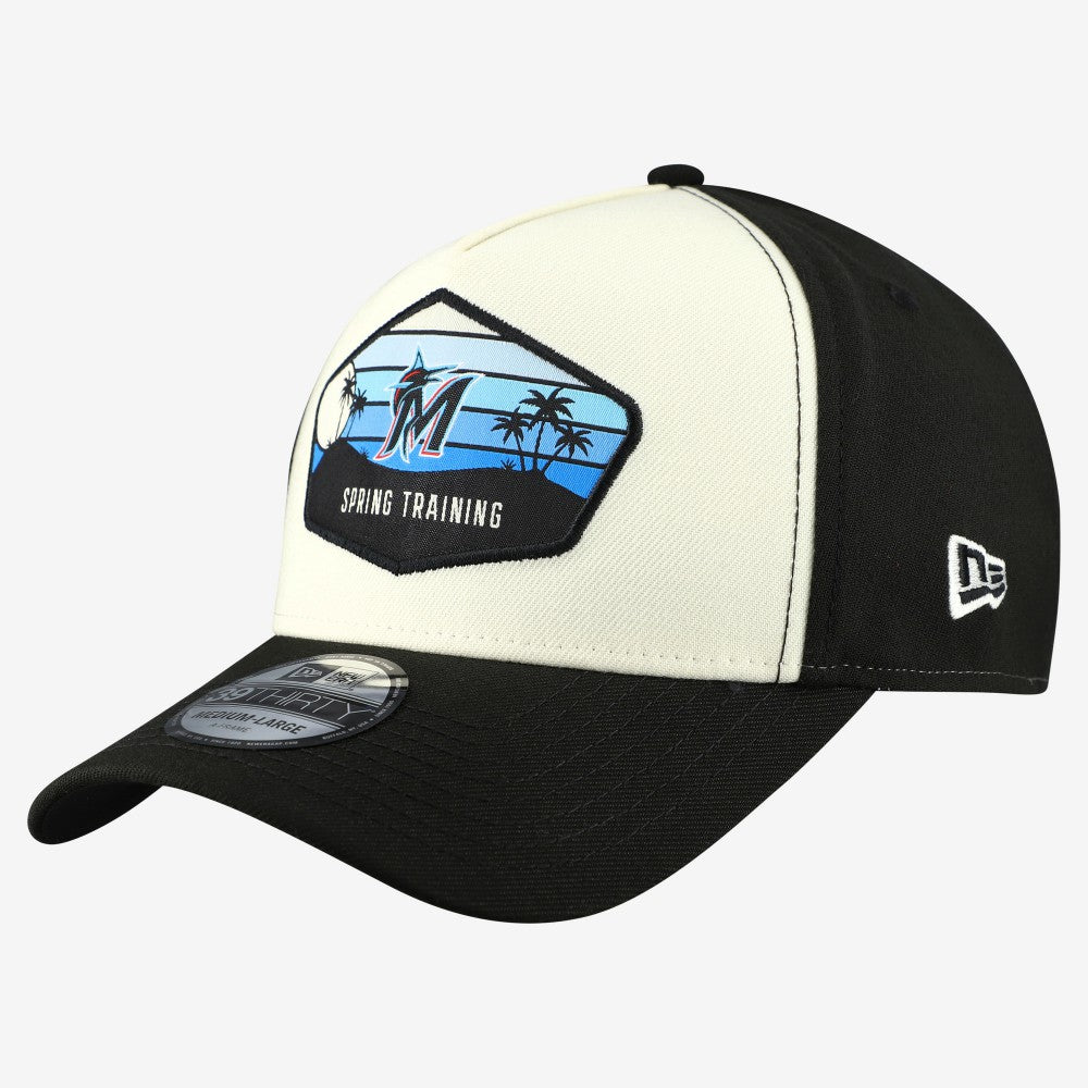 Miami Marlins 2026 Spring Training Fan Pack Gradient 39THIRTY Flex Hat Stone | New Era