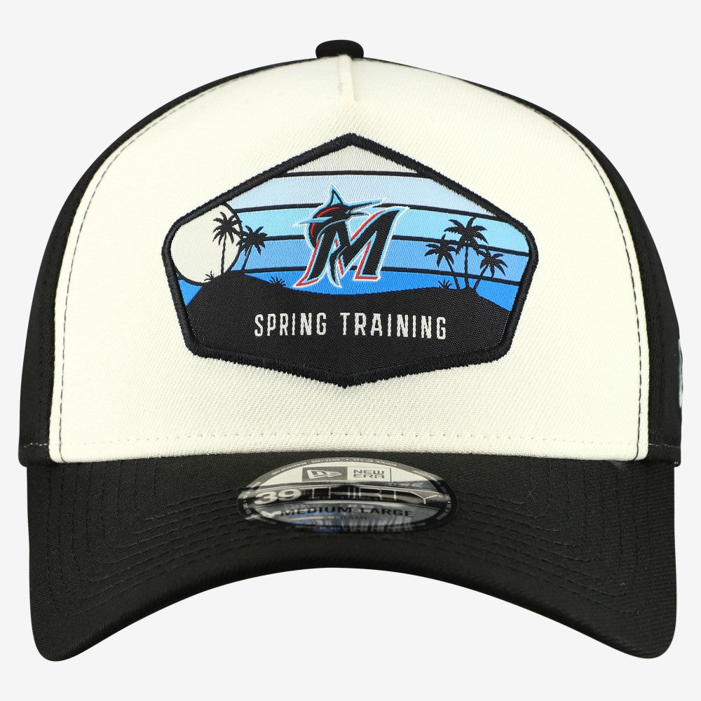 Miami Marlins 2026 Spring Training Fan Pack Gradient 39THIRTY Flex Hat Stone | New Era