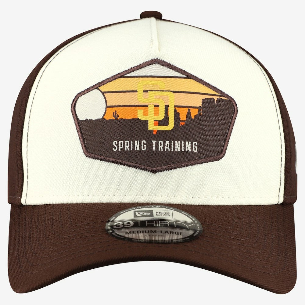San Diego Padres 2026 Spring Training Fan Pack Gradient 39THIRTY Flex Hat Stone | New Era